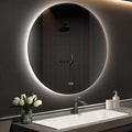 APRILSOUL 24 Inch Round LED Backlit Bathroom Mirror, Vanity Mirror with Anti-Fog, Touch Button, 3 Colors and Dimmable Light