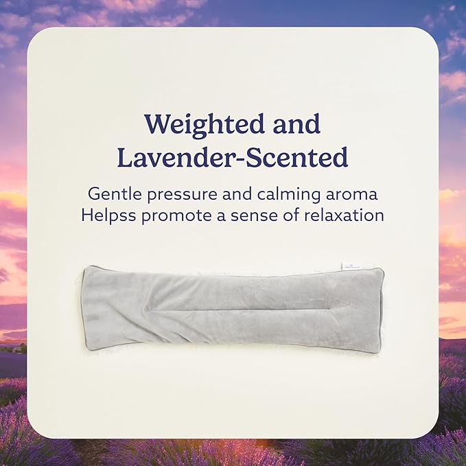 warmies Microwavable Neck & Shoulder Wrap - Heating & Cooling Plush Pad for Calming Relaxation - Weighted & Heated Neck Warmer with Scented Lavender - Microwave Heat Pad for Aches & Pain - Gray