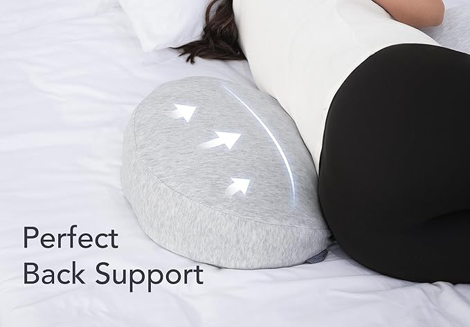 Pregnancy Pillow for Sleeping Memory Foam Maternity Pillow for Side Sleepers, Adjustable Travel Wedge Pillow Support for Back, Belly, and HIPS for Pregnant Women, Ash Grey
