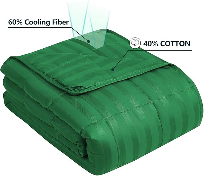Weighted Blanket Kids (36"x48" 3lbs),Ultra Soft and Cozy Cooling Weighted Blanket Kids,Heavy Blanket with Machine Washable Soft Blanket, Forest Green