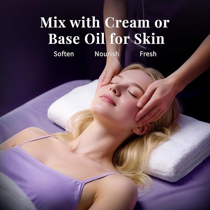 SU JUABA Lavender Essential Oil 4 Fl Oz, 100% Pure Natural Aromatherapy Oil for Diffuser, Skin Care, Relaxation, Sleep, Wool Dryer Balls - 118ML