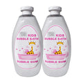 Dead Sea Collection Bubble Bath Kids with Bubble Gum Scent - Cleansing and Moisturizing Liquid Bath Pure Dead Sea Minerals - Pack of 2 Large Bottles (67.6 fl.oz)