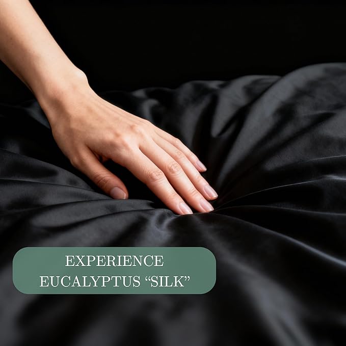 Eucalyptus Sheets - Infused with Silver for Anti-Odor, Softer Than Silk Fibers, More Cooling Than Cotton - Perfect for Hot Sleepers & Sensitive Skin - 100% Tencel Lyocell - King Sheet Set