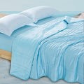 King Size Weighted Blanket 40lb(88''x104'' , Dual-Sided), Reversible Cozy Warm Velvet & Cooling Tencel Fabric King Weighted Blanket for Adults & Couples All Season Use - Carry Bag Included, Lake Blue
