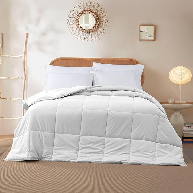 Modern Threads Down Alternative Reversible Comforter White/White California King