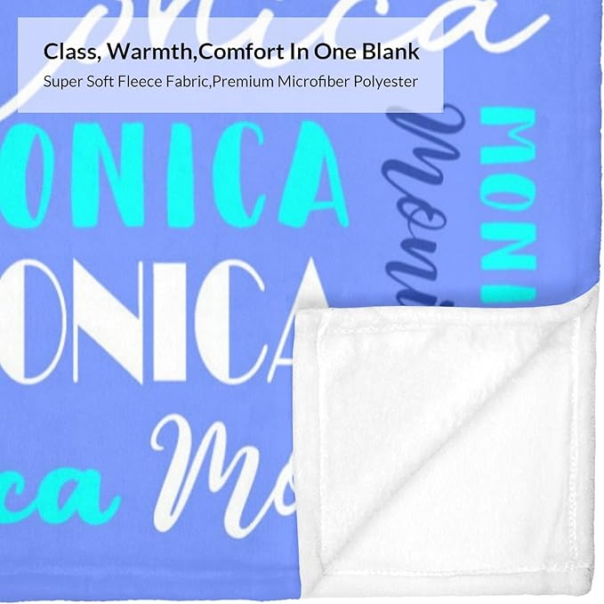 Name Blanket Personalized Blanket for Adult Kids Flannel Customize Throw Blanket Custom (Color 26, 40 x 50 Inches)