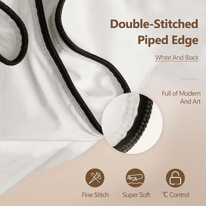 Fluffy White Goose Down Comforter Oversized King, All Season Luxury Down Duvet Insert, Hotel Bedding Comforters, Oeko Certified, 480 Thread Count, High Fill Power -128x90 Inches