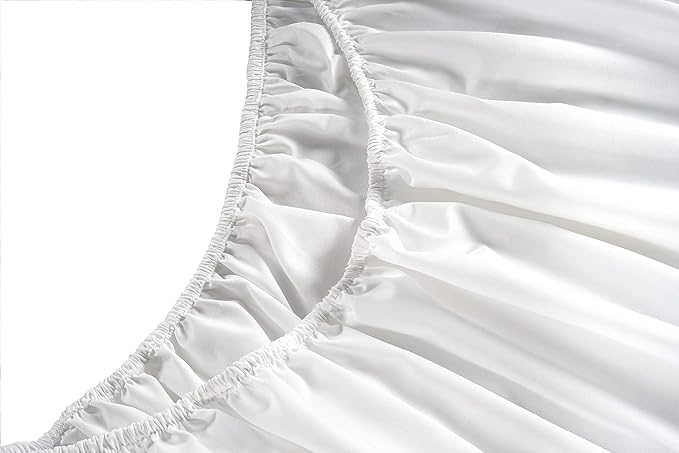 LANE LINEN 100% Cotton California King Sheet Set – 450 Thread Count Soft Sateen Sheets, Naturally Cooling & Breathable, 15” Deep Pocket Fully Elasticized Fitted Sheet, Bedding & Pillowcases, White