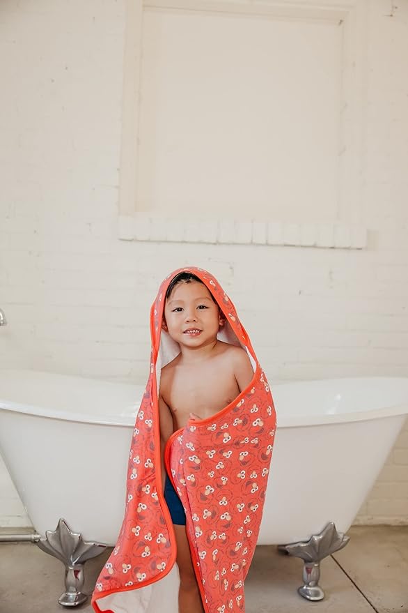 Copper Pearl Hooded Bath Towels Premium Knit/Terry Cloth Baby Towels with Hood, Pockets, and Cool Designs - Great to Gift and Make Bath Time Fun - Baby Bath Towel, Elmo