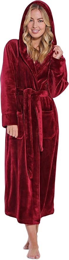Turquaz Oversize Plush Robes For Women, Soft Warm Fleece Bathrobe for Women
