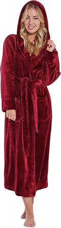 Turquaz Oversize Plush Robes For Women, Soft Warm Fleece Bathrobe for Women