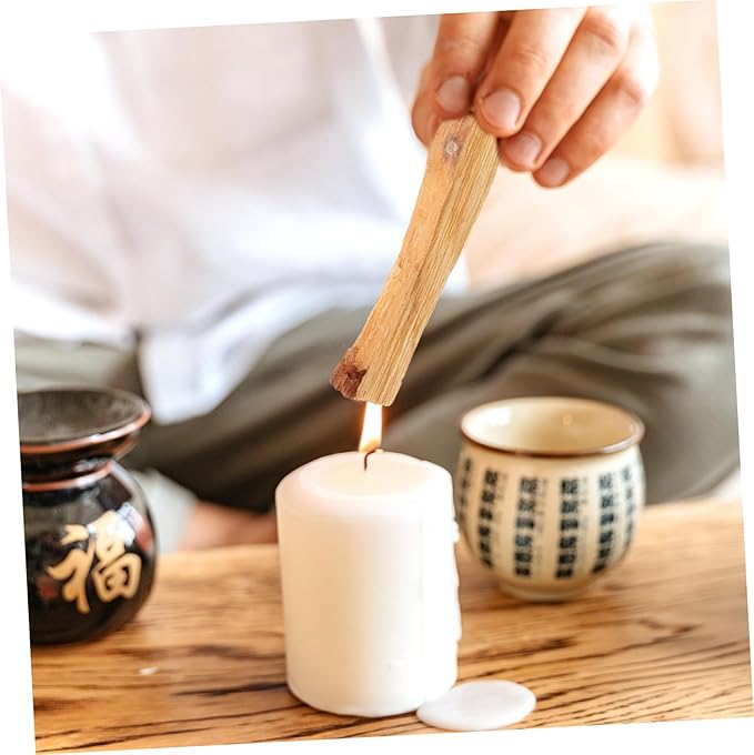 Natural Holy Wood Incense Sticks Smudge Sticks for Meditation and Relaxation Calming Aromatherapy for Purifying Air and Stress Relief in Home and Office