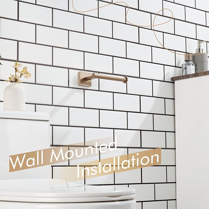 KOKOSIRI Toilet Paper Holder Toilet Roll Holders Hold Mega Rolls Kitchen Bathroom Tissue Paper Dispenser Champagne Bronze Stainless Steel, B2008CPG