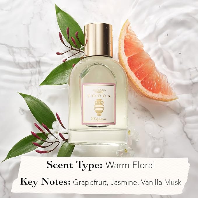 Tocca Cleopatra Scented Dry Body Oil, 3.4 Fl Oz - Olio Sublime Profumato Body Fragrance Featuring Grapefruit, Jasmine & Vanilla Musk