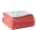 Heated Throw Blanket Faux Fur & Sherpa, Safe Electric Blanket ETL & FCC Certified, Soft Warm 6 Heating Levels & 4 Hours Auto-Off, Machine Washable, 50"x60" Pinky