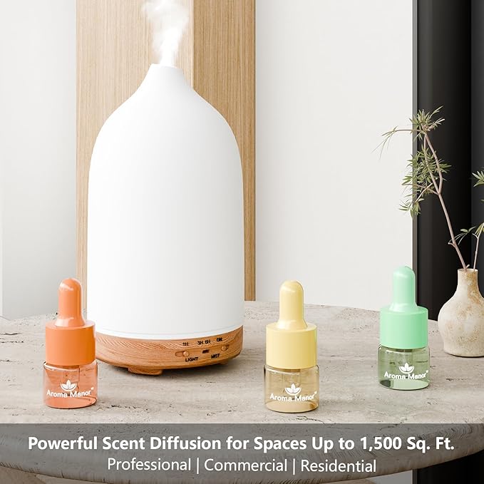 Hotel Fragrance Diffuser Oil | Gift Set | Inspired by Luxury 5-Star Hotels | Aromatherapy Diffuser Oil | Notes of Nile Breeze, My Way, Hotel and More, Total 18 Essential Oils for Home