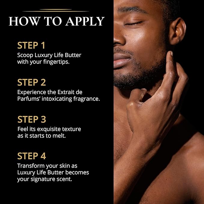 LUXURY LIFE BUTTER - Irresistibly Scented Body Butter with Hyaluronic Acid for Ultimate Moisture. Luxurious Natural Fragrance. Hydrates for a Non-Greasy Glamorous Glow, Intimate Dessert, 5 oz.