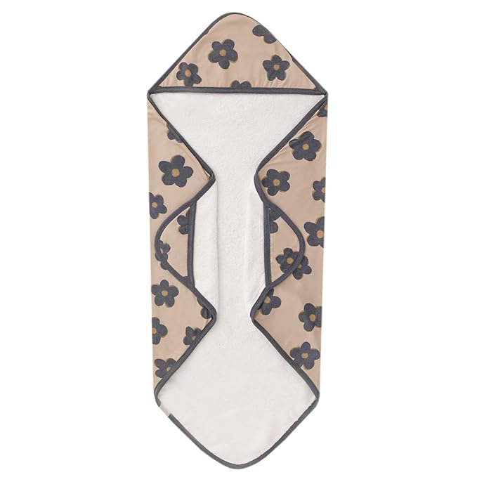 Premium Knit Hooded Bath Towel "Gemma in Tan" by Copper Pearl