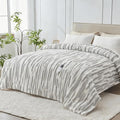 Heated Blanket Full - 72"x84" Fast Heating Bed Electric Blankets with 6 Heating Levels & 10 Hours Auto Off, Soft Ribbed Faux Fur Sherpa, Over-Heated Protection ETL, Light Gray