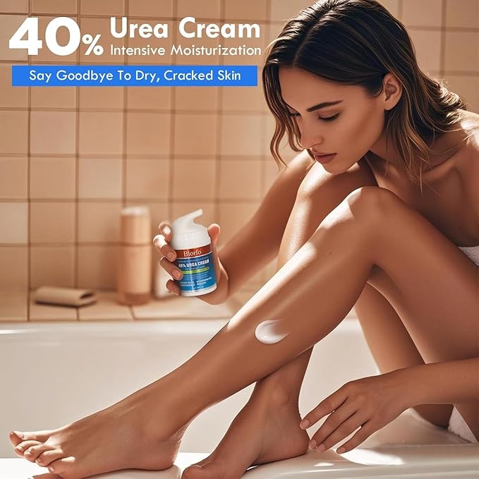 Urea Cream 40% Percent Foot Care Plus 2% Salicylic Acid 3.52 Fluid oz,Foot and Hand Cream Maximum Strength with Aloe Vera and Shea Butter,for calluses and Dry – 2-Pack
