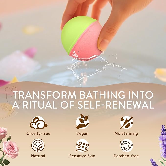 Bath Bombs for Women, 20 Pcs Natural Bath Bombs Spa Gift Set with 10 Unique Scents, Handmade Fizzies with Shea Butter for Dry Skin Moisturizing, Organic Relaxing Bubble Bath, Ideal Gift for Mom Wife