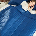 Weighted Blanket Queen/King Size (80"x87" 22lbs),Ultra Soft and Cozy Cooling Weighted Blanket for Adult,Heavy Blanket with Machine Washable Soft Blanket, Navy Blue