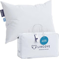 Lincove Cloud Natural Canadian Down Pillow, White Luxury Sleeping Pillow - 625 Fill Power, 500 Thread Count Cotton Shell, Made in Canada, King - Medium, 1 Pack