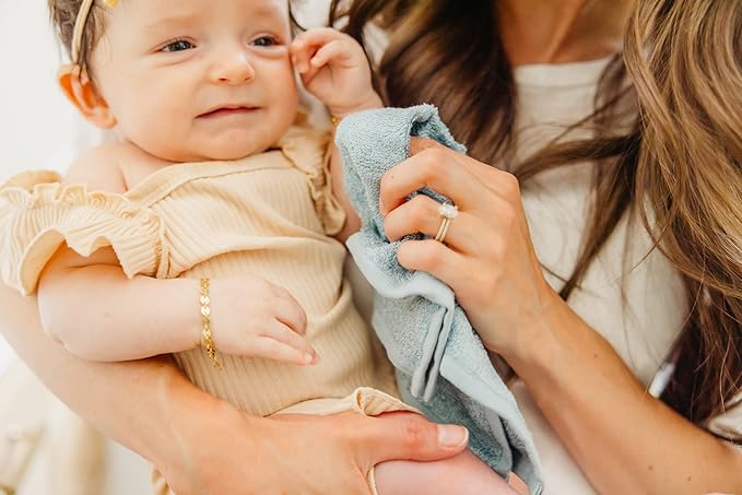 Copper Pearl 6 Ultra Soft Baby Bath Washcloths Premium Large Soft Piper 11" x 11" Towels