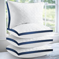 Pillows Standard Size Set of 4 Cooling Hotel Luxury Bed Pillows for Sleeping 4 Pack, Supportive Breathable Down Alternative Gusset Standard Pillow for Back Stomach or Side Sleepers