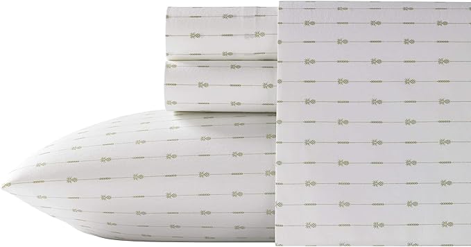 Tommy Bahama - King Comforter Set, Soft Cotton Bedding with Matching Shams & Bedskirt, Tropical Home Decor (Nador Beige, King) (OBS)