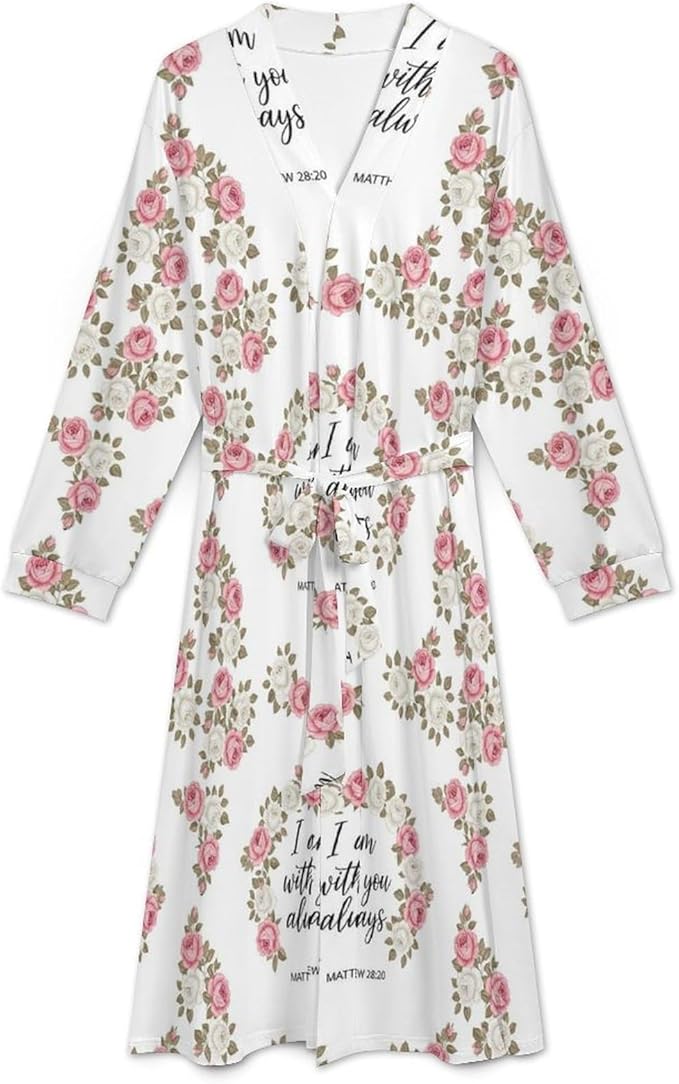 Soft Robes for Women Lightweight Kimono Bathrobe Full-Length Loungewear