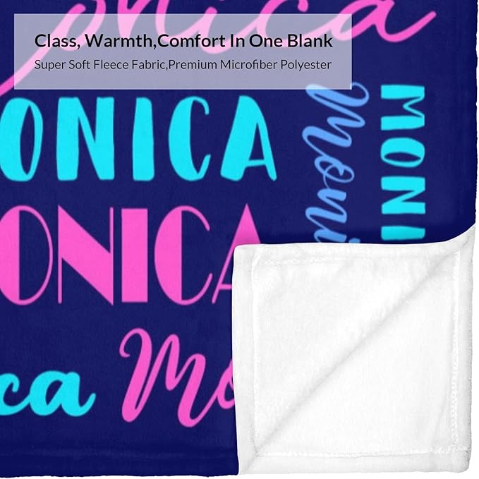 Name Blanket Personalized Blanket for Adult Kids Flannel Customize Throw Blanket Custom (Color 29, 30 x 40 Inches)