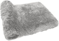 FIFU Bathroom Runner Rug 24" W x 48" L, Bath Mats for Bathroom, Bedroom & Kitchen, Non-Slip Rubber Latex Backing, Comfort & Soft Shower Bathmat & Carpet for Sink, Home & Hallways, Silver Gray