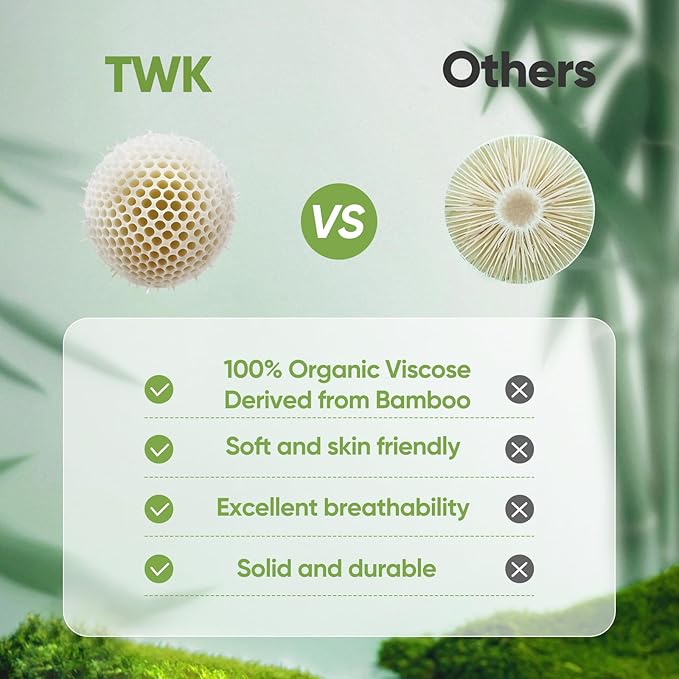 TWK Luxury Sheet Set, Genuine 100% Viscose Derived from Bamboo, Cooling & Breathable, Silky Soft, Bedding Sheets & Pillowcases(Sand Queen(60 * 80 * 15))