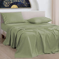 URBANHUT 1000 Thread Count King Size Egyptian Cotton Sheets, Long Staple Soft & Breathable, 4 Pc Bed Sheet Sets for King Size Bed, Luxury Hotel Sateen Sheets Fits 16" Deep Pocket - Sage