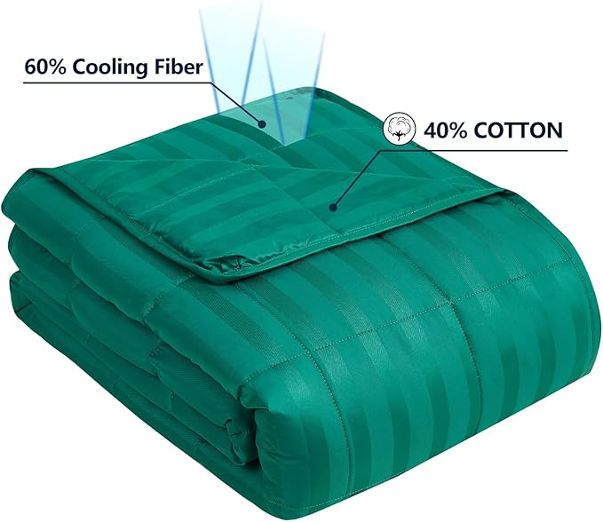 Weighted Blanket Kids (40"x60" 7lbs),Ultra Soft and Cozy Cooling Weighted Blanket Kids,Heavy Blanket with Machine Washable Soft Blanket, Green