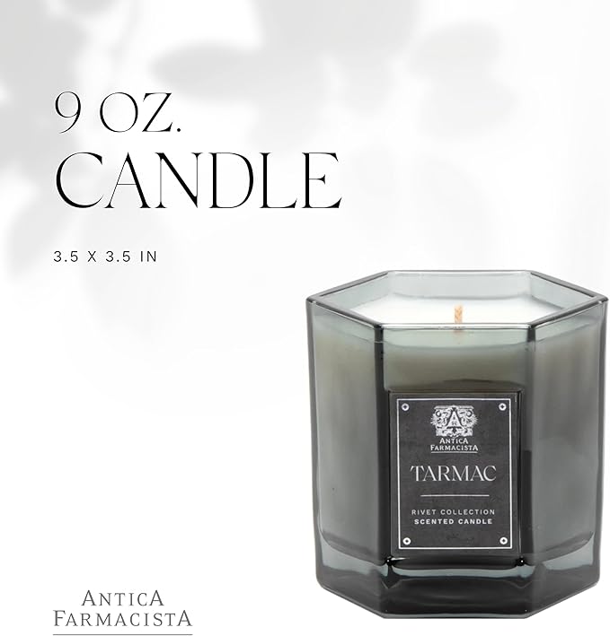 Antica Farmacista Luxury Scent Candle - Decorative Home Candle - Long-Lasting & Premium Scented - Luxury Gift - Tarmac, 9 oz