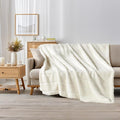 ALPHA HOME Luxury Faux Rabbit Fur Throw Blanket for Couch Bed, Cozy Gifts for Women Christmas, Ideal for Home Decor and Chilly Nights