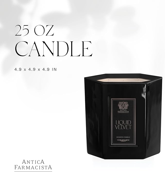 Antica Farmacista Three-Wick Candle - Decorative Home Candle - Long-Lasting & Premium Scented - Luxury Gift - Liquid Velvet, 25 oz