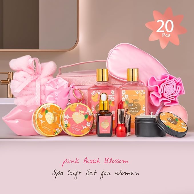 Christmas Gifts for Women Gift -20-Piece Luxury Bath and Body Gift Bath Gift Set for Women, Spa Gift Sets | Perfect for Mothers Day, Birthday Gifts, Anniversary, Holiday Gift for Her, Gifts for Mom
