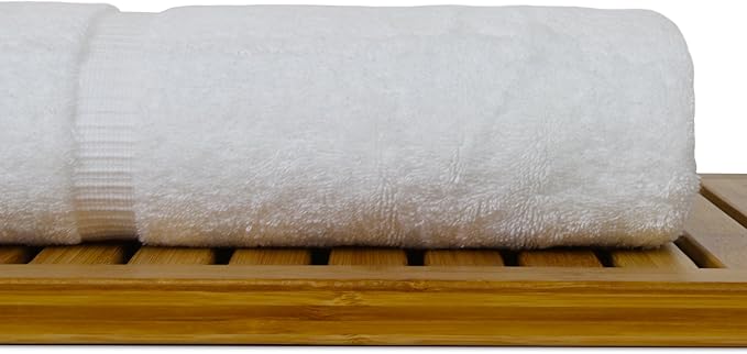 Luxury Hotel & Spa Ultra Soft Bath Towels 100% Turkish Cotton - White - Set of 2