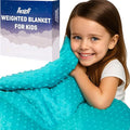 hazli Super-Soft Kids Weighted Blanket 5 Pounds - Weighted Blanket for Kids - Easy to Clean, Washable Minky Cover - 36x48 Inches 5lbs Child - Small Heavy Blanket for Girls and Boys