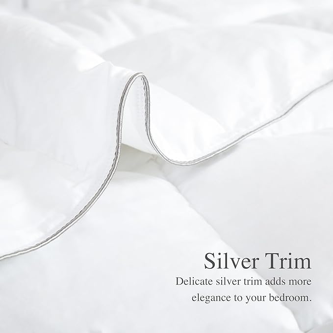 sunflower Comforter Queen Size White Down Alternative Filling 100% Cotton Shell Lightweight Bedding Queen Comforter Blanket for Summer with Corner Tabs Soft Breathable Machine Washable