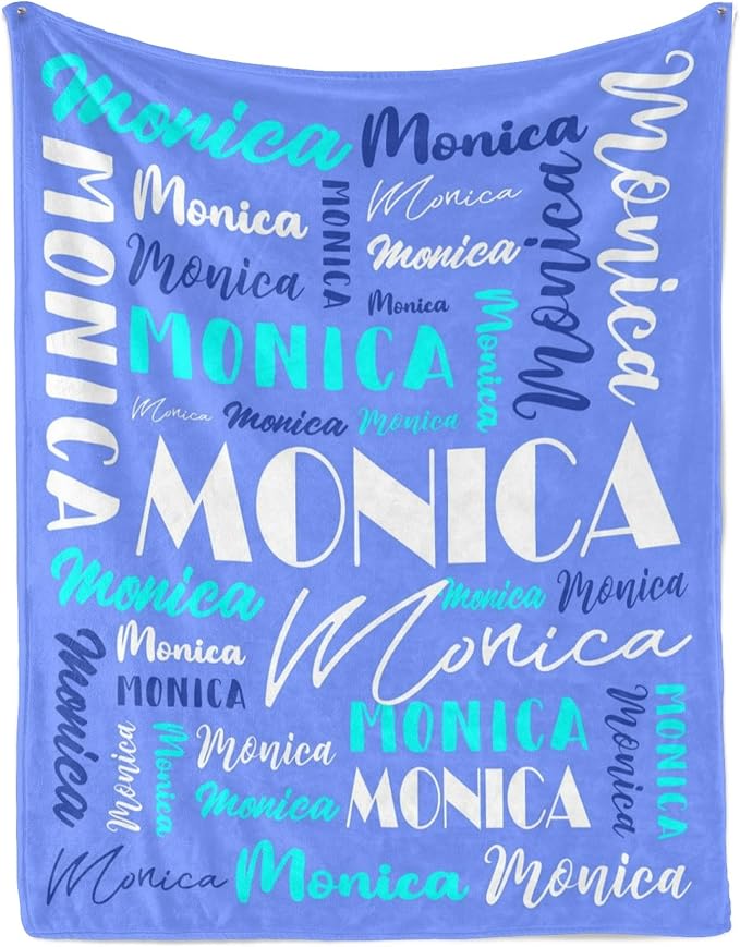 Name Blanket Personalized Blanket for Adult Kids Flannel Customize Throw Blanket Custom (Color 26, 30 x 40 Inches)