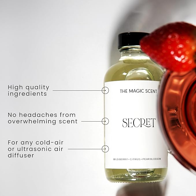 The Magic Scent Secret Diffuser Oil - Hotel & Home Luxury Scents - Diffuser Oil Scents for Home Designed for Use in All Diffusers - 8.5 fl oz, 250 mL