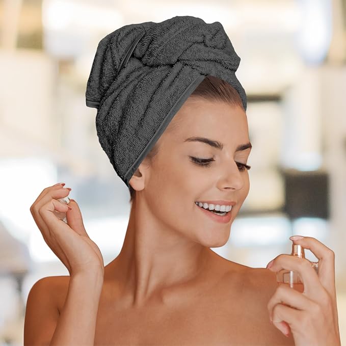 Reed&Pick 24 Pack Dark Grey Hand Towels 100% Cotton Spa Towels – 16x26 inches Highly Absorbable Facial Gym Towel Hair Towels and Face Bulk Small Towel (Not Bleach Proof)
