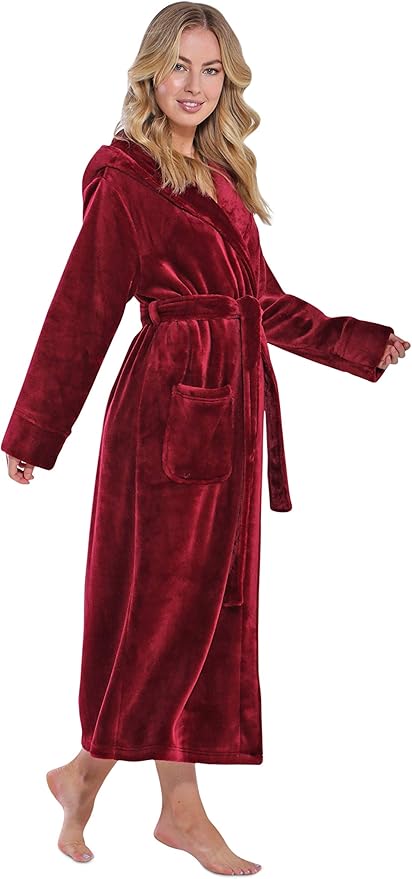 Turquaz Oversize Plush Robes For Women, Soft Warm Fleece Bathrobe for Women