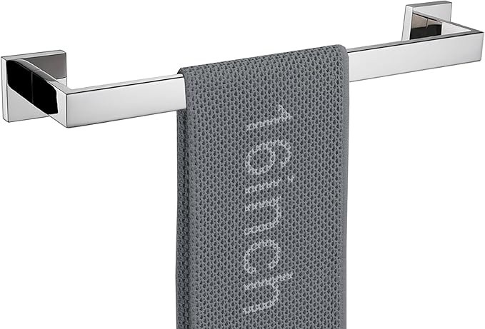 LANC 16-Inche Chrome Towel Bars for Bathroom Wall Mounted, Total-18 Hand Towel Holder Silver Towel Racks Stainless Steel Towel Rods for Bathroom Lavatory Towel Hanger, Polished A8804CP-4P1