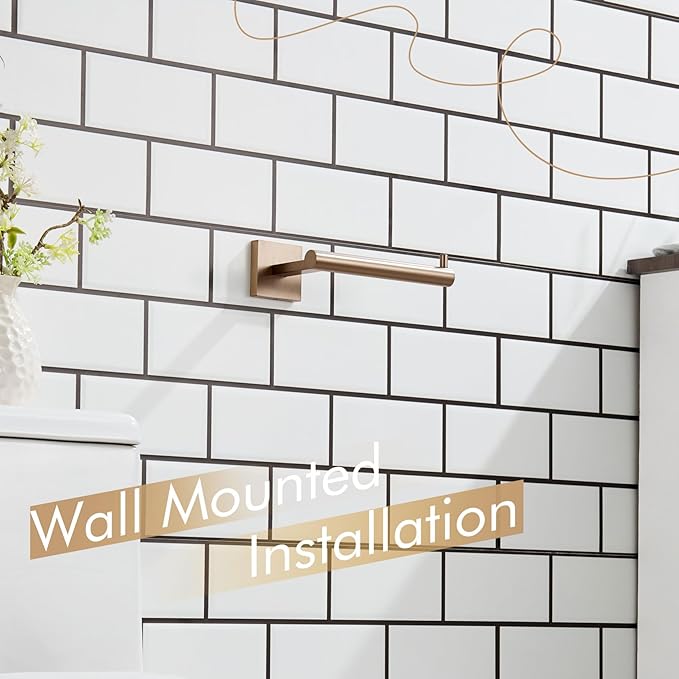 KOKOSIRI Toilet Paper Holder Champagne Bronze Toilet Roll Holder Hold Mega Rolls Kitchen Bathroom Tissue Paper Dispenser Stainless Steel, B2005CPG