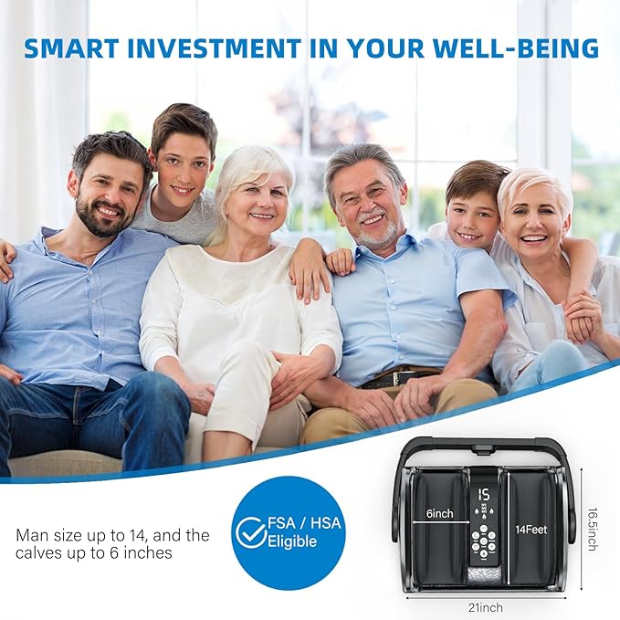 FSA Eligible HSA Items, Shiatsu Foot Massager for Neuropathy and Pain Relief, 3 Heat Therapy, 5 Intensity Deep Kneading, Rolling for Calf-Feet-Arm Relaxation, Plantar Fasciitis